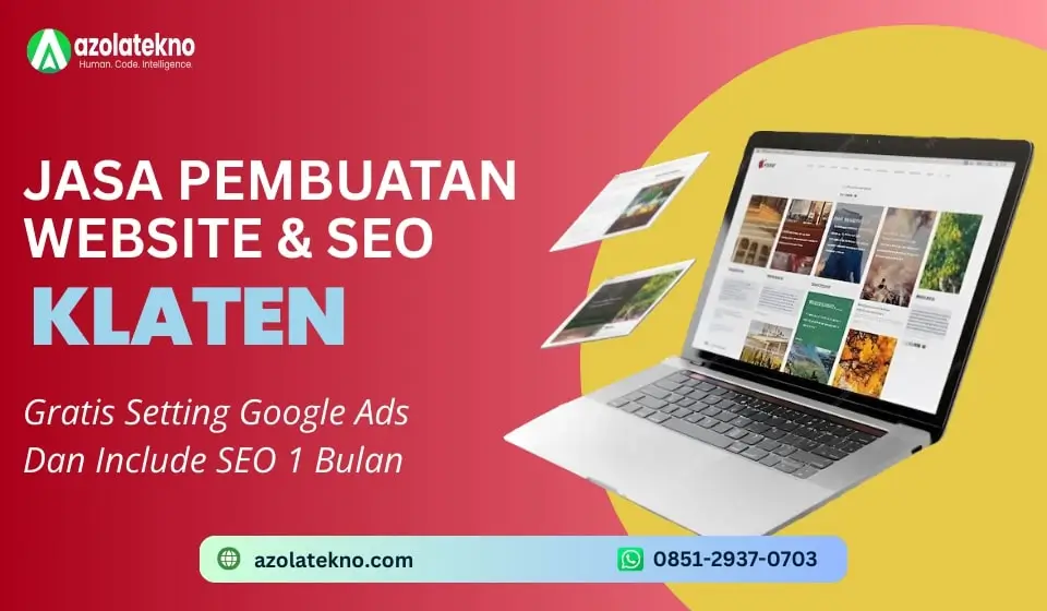 Jasa Pembuatan Website Klaten Profesional & SEO — Azolatekno